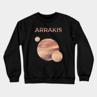 Dune, Arrakis With Two Moons, Minimalist Movie Design Crewneck Sweatshirt